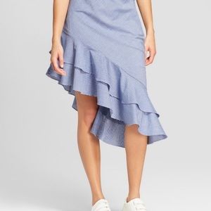 Blue Chambray Asymmetrical skirt 18